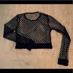 Fishnet Crop Top